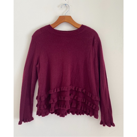 Cinq a Sept Adiella Ruffled Cashmere Sweater - Picture 11 of 11